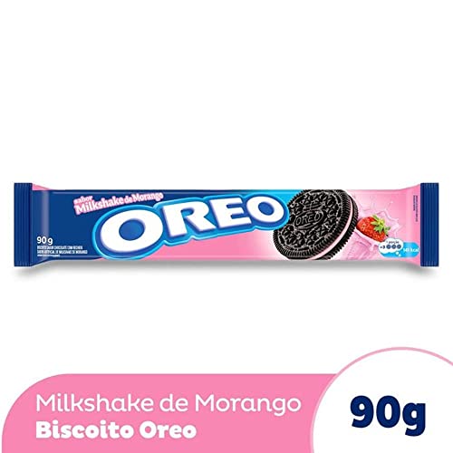 Encontraproduto.com.br - Biscoito Recheado Oreo Milkshake de Morango 90g