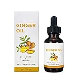 Belly Drainage Ginger Oil,Lymphatic Drainage Ginger Oil,Pure Natural Ginger Massage Oil for Swelling...