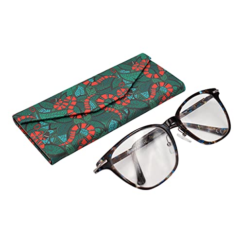 Image of Real Sic Glasses Case for Men and Women - Magnetic Folding Hard Shell Sunglass Holder - Inspired by Adorable Animals