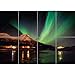 Produktbild Aurora Borealis Northern Lights Phenomena Wand Kunst Multi Panel Poster drucken 47x33 zoll