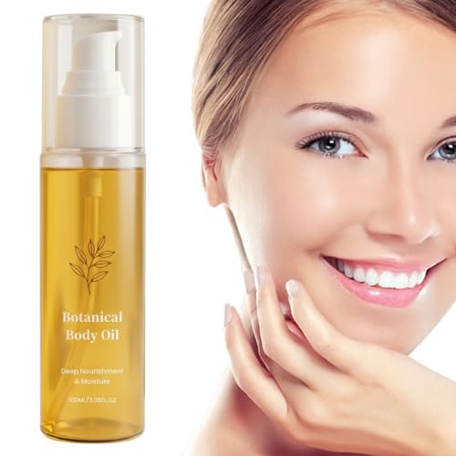 Image of Pasisuu 100ML Botanical Body Oil for Women Men, Moisturizing Crepey Skin Care Oil, Anti Aging Body Treatment Oils for All Skin Types 100ML