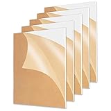 【EL PAQUETE INCLUYE】: Paquete de 5 hojas de acrílico transparente, el tamaño de cada hoja es de 8 x 10 pulgadas (20 x 25 cm) y el grosor es de 1/8 pulgadas (0,3 cm). Estas láminas de plástico acrílico versátiles se pueden usar tal cual o cortar para adaptarse a casi cualquier trabajo. Con una navaja multiusos con una hoja nueva, dominará rápidamente los cortes finos y las marcas para hacer que su proyecto sea muy especial. ¡Genial para manualidades y tareas escolares!