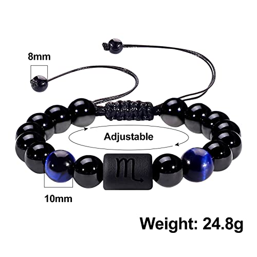 Pulsera para Hombre con Piedra Ónix Negra 10mm miniatura 2
