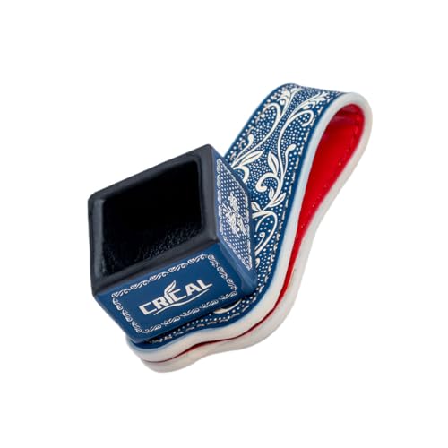 Porte-craie magnétique queue de billard bleu blanc portable rond