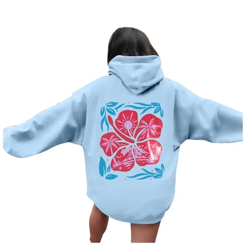 Image of Generisch Women's Hoodies Print Hoodies Long Sleeved Hoodie with Pockets Costume Men, sky blue, M
