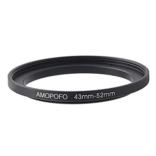 Image of 43mm Lens to 52mm Camera Filter Ring Compatible with for All Brands 43mm Lens and 52mm UV,ND,CPL Camera Filter Accessories