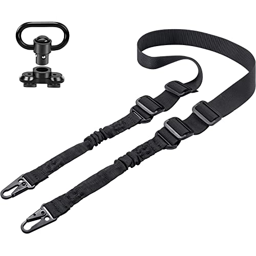 EZshoot Two Point Sling with Sling Mount, Adjustable 2 Point Sling, Sling Swivel Mount Fit for M-Rail