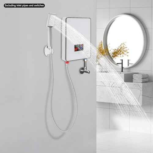 Chauffe-eau instantané 6500W 220V avec affichage LED et kit douche