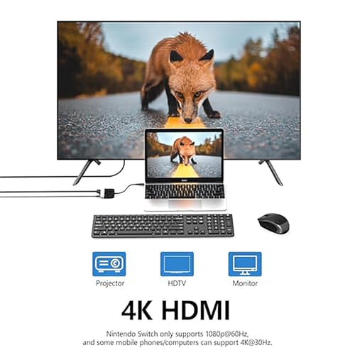 Image of Switch Dock for Nintendo Switch 2 /Switch /OLED, 3-in-1 Portable TV Dock with 4K@60Hz HDMI USB 3.0 Port USB C PD 100W Charging,Mini Travel Dock Replacement for Switch Docking Station,
