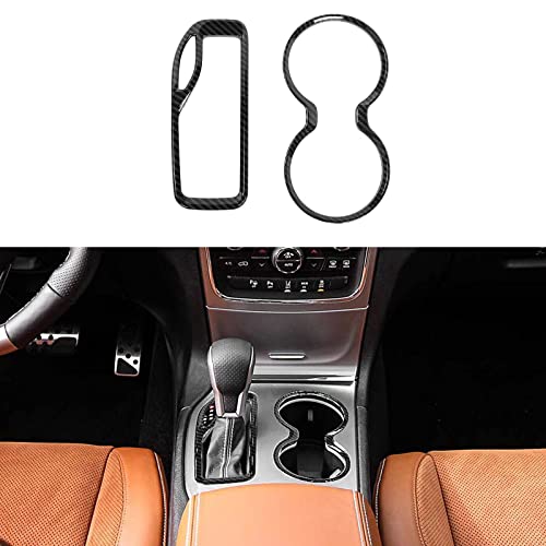 Housse de levier de vitesse Jeep Grand Cherokee en carbone pour porte-gobelet