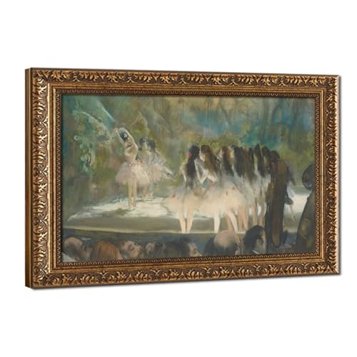 Impression sur toile Edgar Degas Ballet de l'Opéra Tableau déco salon 50x75 cm