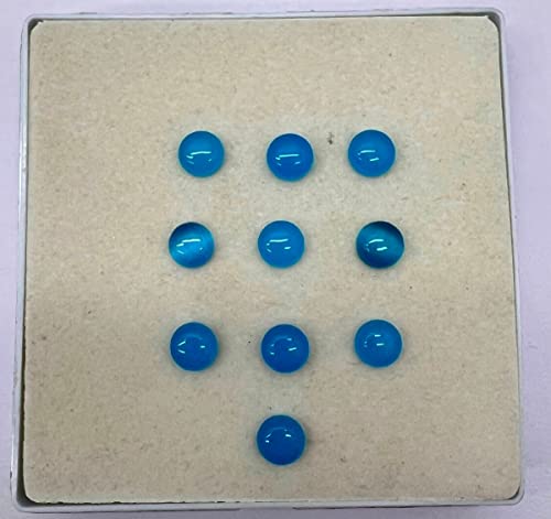 Loose Gemstone 10Pieces Aquamarine Quartz 10 Pieces Stone Size 8X8Mm Shape Round Cut Smooth Making, Beading & Craft Supplies 7$St03D25 #TOP4