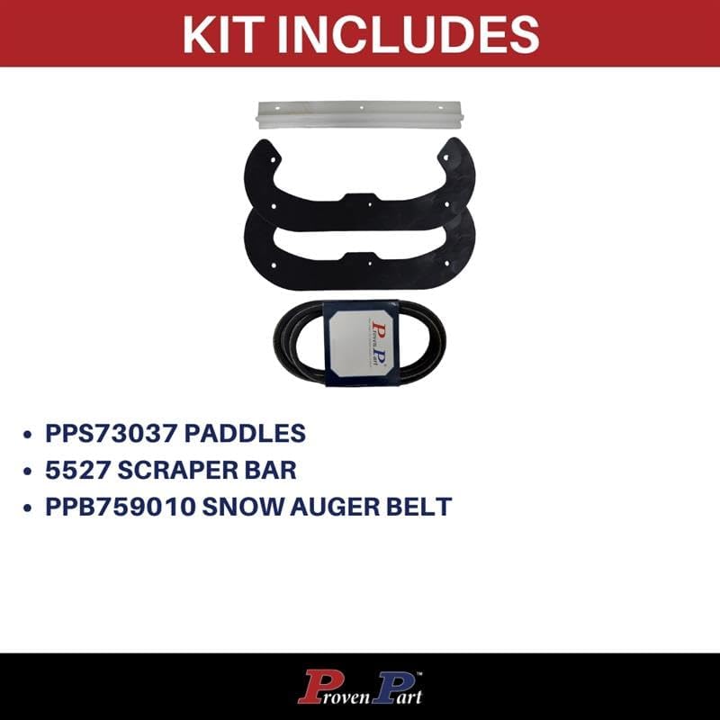 proven part Replacement CCR Powerlite Snow Thrower Auger Paddle Scraper Bar Belt Set for Toro 84-190 75-8780 75-9010