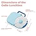 GoBe Kids Lunchbox with Small Snack Spinner Flip - Bundle with Hand Strap & Sticker Sheet, 2-in-1 Bento Style Lunch Container, 5 Small +1 Large Sandwich Compartment, BPA & PVC Free - Taro Purple