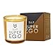 Ellis Brooklyn SUPEREGO and Raven Scented Candle, Soy Wax Blend Scented Candles, Home Decor