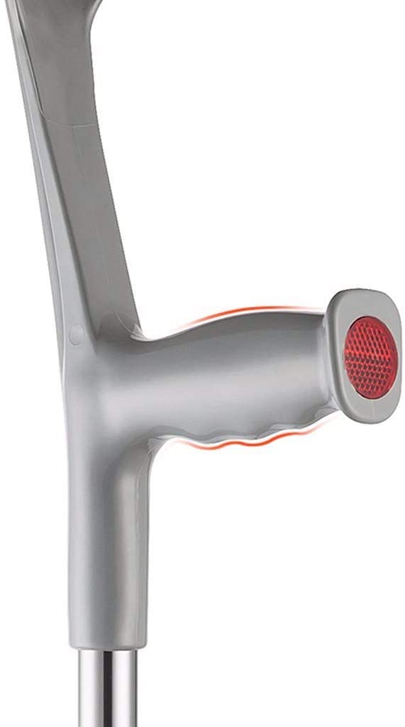 Muletas telescópicas antideslizantes Codo de muleta Bastón de aluminio Bastón de altura ajustable Muleta de andador antideslizante portátil de PVC-11.19 para artritis, ancianos, personas mayores y