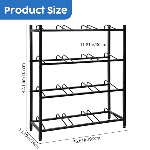 Nuogo 5 Gallon Water Jug Rack 5 Gallon Water Jug Holder Water Jug Holder Stand Heavy Duty Water Bottle Organizer Storage Rack Accessory for Home Room Kitchen (4 Tiers) by Nuogo - Image 2