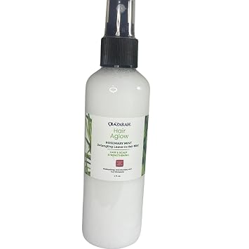 Detangling Leave-In Hair Mist Spray w/Rosemary & Mint Frizz Control, Hydration, and Curl Perfection for All Hair Types, 4 fl. oz