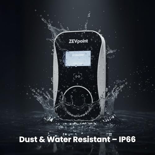 Image of 7.5 kW Duos EV Charger | OCPP - Home Toggle Switch | 5m TPU Cable | Display Screen | CE, TUV & UL Certified | Adjustable Current | App, BT, RFID, OTA Updates, | Advanced Safety