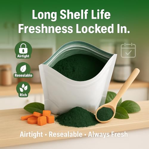 Image of Confect Spirulina Powder | Pure & Natural Fruit Powder for Smoothies, Baking, Beverages, Juices, Tea & DIY Recipes | Vegan, Gluten-Free, No Added Sugar - 100 Gms