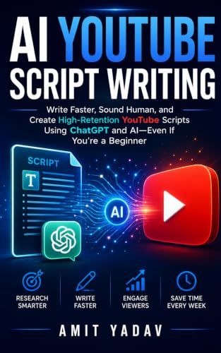 AI YouTube Script Writing: Write Faster, Sound Human, and Create High-Retention YouTube Scripts Using ChatGPT and AI—Even If You're a Beginner
