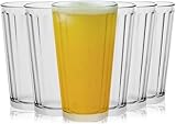 Long Drink Glasses Water Glasses Drinking Glasses Set of 6 410 ml Perfect for Home