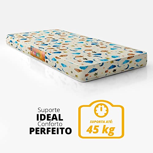 Colchão Infantil Baby Slim D18-70x150x10 - Comfort Prime - Branco