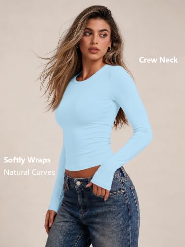 Image of Trendy Queen Womens Long Sleeve T Shirts Fall Fashion Basic Y2K Tops 2026