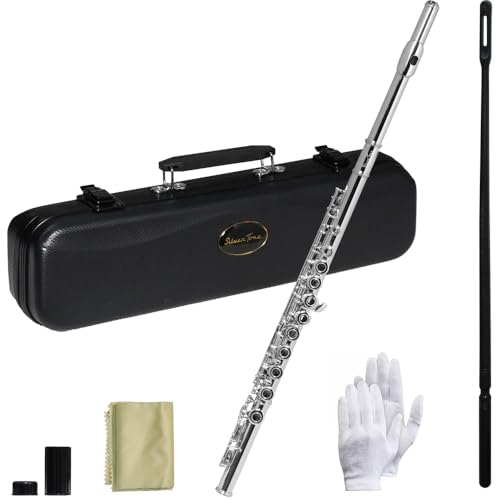 TRANSVERSE FLUTE NICKEL 16 KEYS DO/LASH MI SILVERTONE SLFT002