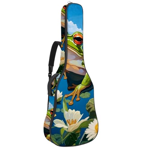 Grand étui pour guitare acoustique multicolore avec éponge antichoc
