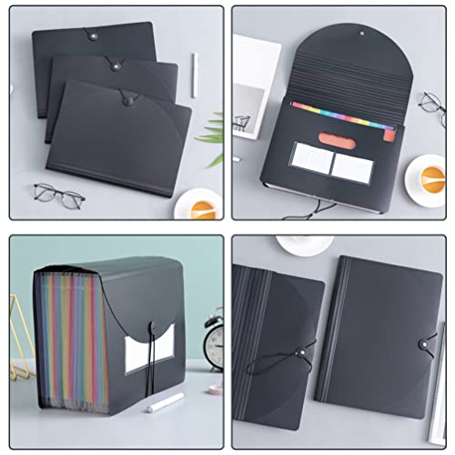 cabilock Pasta de arquivos sanfonada com 12 bolsos, pasta expansível de arquivos, organizador de arq