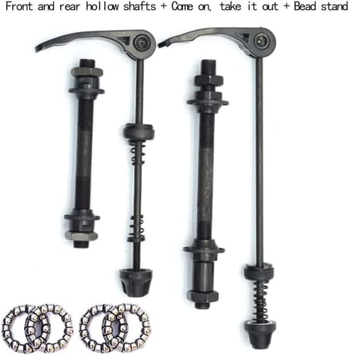 Moondkist Bike Quick Releases Set, 1 Pair Mtb Quick Release Bicycle Hub Road Mountain Bike Front & Rear Axle Hollow Shaft Set With 25Mm Wheel Hub Steel Ball For Road Bike, Mountain Bike #TOP6