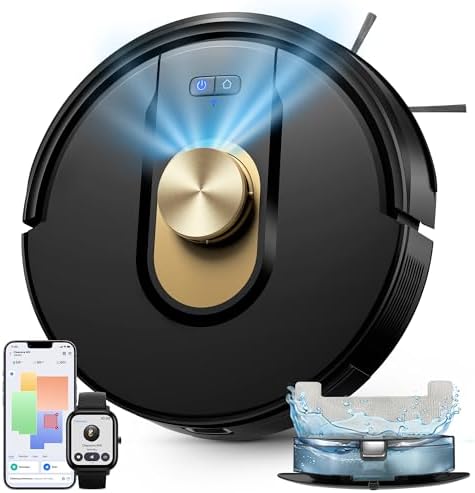 Vexilar W9 Robot Aspirador y Fregasuelos 8000Pa, Robot Aspirador ...