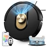 Vexilar W9 Robot Vacuum Cleaner with Mop,6000Pa Robotic Vacuum with 360° LiDAR Navigation, 3-in-1 Sweep, Vacuum and Mop, 150 Min Max Runtime, Smart App Control, 5 Floor Maps, Ultra Thin&Quiet