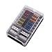 12-Way Fuse Block With ground, 12 Circuit ATC/ATO Fuse Box Holder with negative bus, Protection Cover & LED Light Indication, Bolt Terminals, 70 pcs Stick Label, For Auto Marine, Boat,With 24 pcs Fuse