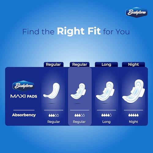 Image of Bodyform Maxi - Value Sanitary Napkins, Cushion Soft Always Comfortable and Ultra-Absorbent (Regular Wings, 288 Count (24 Packs of 12 Counts))