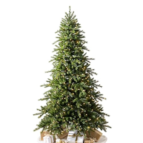 Balsam Hill Norwegian Grand Fir - Traditional Slim Artificial Christmas Tree with Classic Needle Foliage, LED Clear, 4'