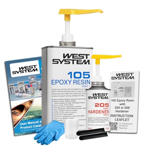 WEST SYSTEM Epoxy Resin & Hardener 105/205 Pack