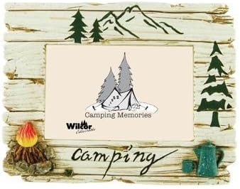 Camping Campfire Tea Pot Photo Picture Frame, 4x6, 7-inch, Horizontal
