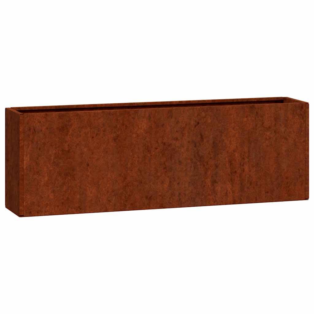 Fioriere da Parete 2 pzin Acciaio Corten 53x10x17 cm,Casa e Giardino,Prato e Giardino,Giardinaggio,Vasi e fioriere,2.61kg-823686