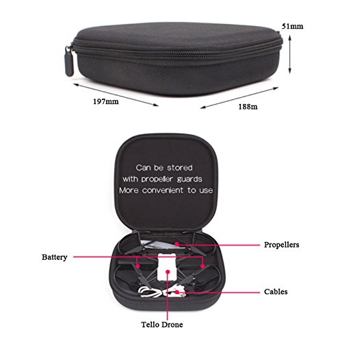 Hensych Portable Case Small Travel opbergtas beschermhoes vervanging voor Tello (Bischof) drone en accessoires - Image 7