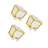 Rangement polyvalent : ce coffre au trésor offre suffisamment d'espace pour ranger de petits objets comme des jouets, des bijoux et des bibelots, aidant à garder la chambre de votre enfant organisée, mini coffres au trésor, boîtes à dragées de mariage