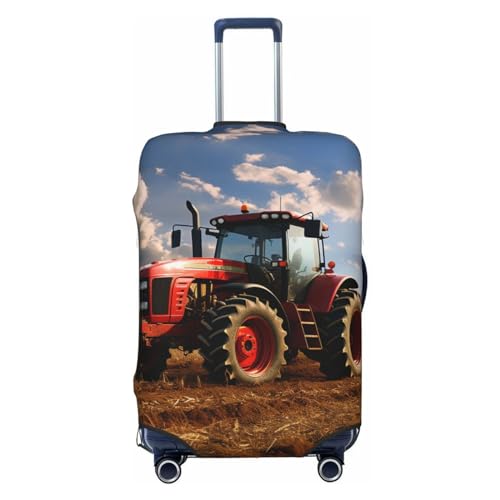 Housse de voyage pour valise design tracteur noir XL en soute