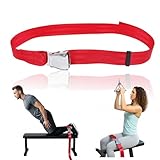 J Bryant Correa ajustable de rizo nórdico con hebilla de liberación rápida, soporte de extensión de piernas y rizo de isquiotibiales para entrenamiento en casa o gimnasio