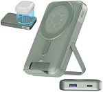NOBIS 10000mAh Banque d'alimentation magnétique, chargeur portable sans fil double pliable avec LED Affichage pour le pack de batterie Mag-Safe 22.5W PD Chargement rapide de type C in & Out pour téléphone 17 S25