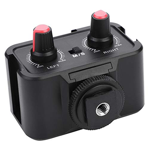 Senyar Microfone para mixer DSLR para telefone para mixer de áudio, WS-V2 de dois canais para mixer