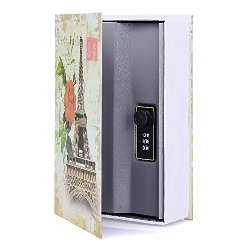 Diversion Book Safe Storage Box (9.5"×6"×2.2"), Dictionary Secret Safe Can with Security Combination Lock, Diversion Book Hidden Safe (Paris-Code) by Bseash - Image 3