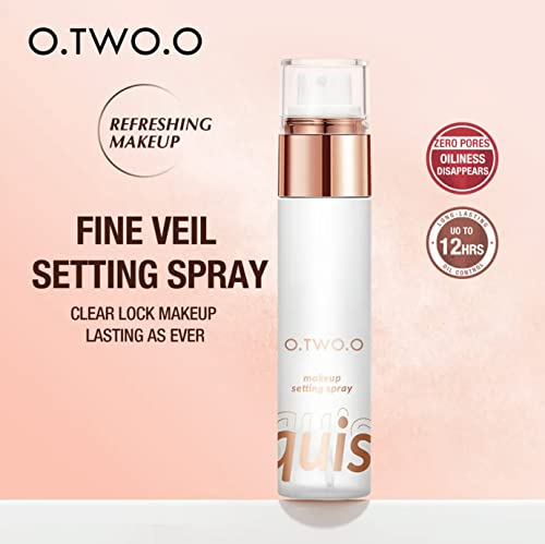 O.TWO.O Moisturizing Make-up Setting and Fixing Spray | Lightweight Facial Skin Hydration and Oily Skin Control | Waterproof Make Up Face Setting Spray | - 50mL