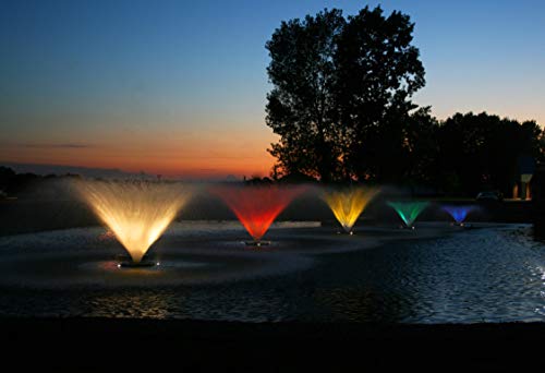 Kasco 3/4Hp Vfx Series Aerating Pond Fountain W/ Led Composite Lighting – 120V, Single Phase, 200 Ft Power Cord – 3400Vfx200, Led3C11-200 #TOP4