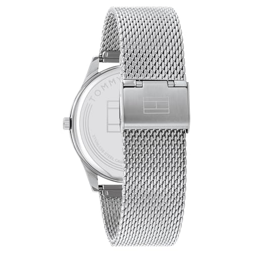 Image of Tommy Hilfiger Macy's Essentials Silver Dial Analog Watch for Men -TH1710438W, Band: Silver